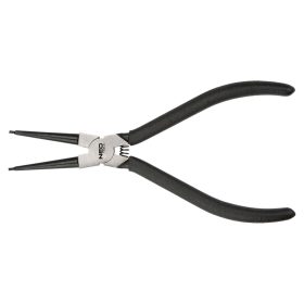   Zégergyűrű fogó 220mm, belső, hajlított, CRMO, 40-100mm, csúcs átmérő 2.5-3mm