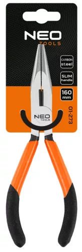 Hosszúcsőrű fogó 160mm, Slim széria, keskenyített fogantyú