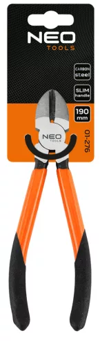 Oldalcsípő fogó 190mm, Slim széria, keskenyített fogantyú