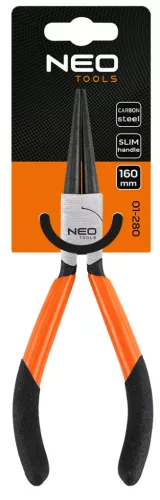 Kerekcsőrű fogó 160mm, Slim széria, keskenyített fogantyú