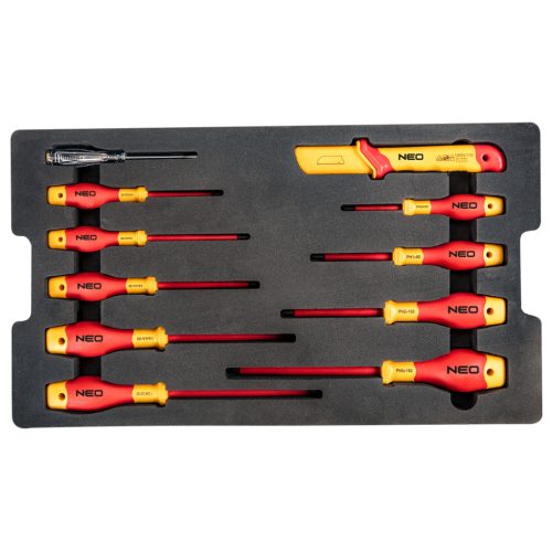 Villanyszerelő szerszámkészlet kofferben, 52db, 1000V, szigetelt