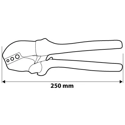 Krimpelő-, kábelsarufogó szigetelt csatlakozókhoz, 22-10AWG