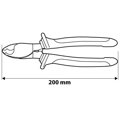 Kábelvágó fogó 200mm