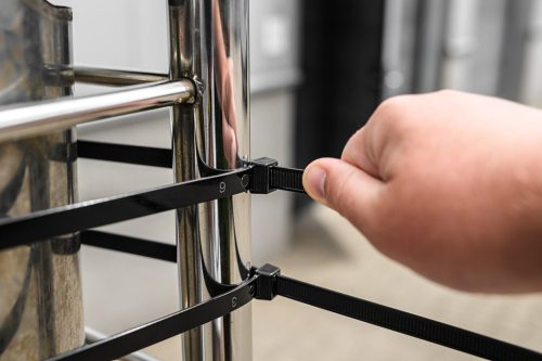 Kábelkötegelő, gyorskötöző, Extreme, UV álló, fekete, 12x700mm, 50db