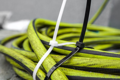 Kábelkötegelő, gyorskötöző, Extreme, UV álló, fehér, 9x400mm, 50db