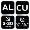 Csővágó 1/8-1.1/4", 3-30mm, réz, alumínium