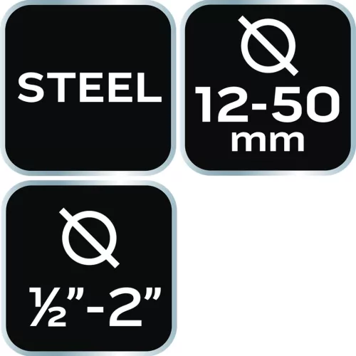 Csővágó 1/2"-2", 12-50mm, acélhoz