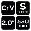 Csőfogó S, 2", CRV