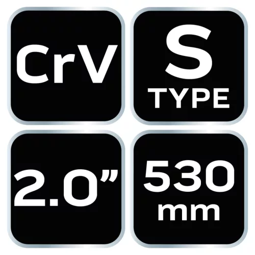 Csőfogó S, 2", CRV