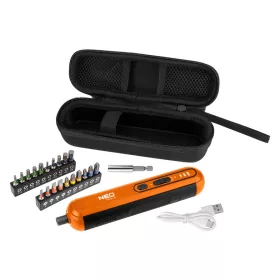   Akkus csavarhúzó készlet, 4V, Li-Ion akku, USB-C töltő, 20bit, tok