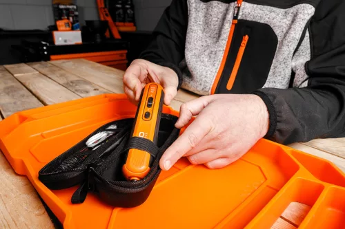 Akkus csavarhúzó készlet, 4V, Li-Ion akku, USB-C töltő, 20bit, tok