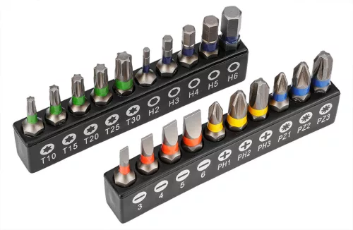 Akkus csavarhúzó készlet, 4V, Li-Ion akku, USB-C töltő, 20bit, tok