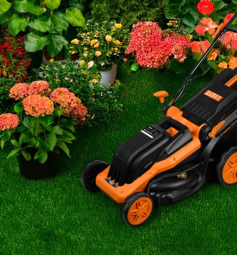 Elektromos fűnyíró 1600W, 380mm, 45L-es gyűjtőkosár