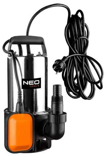 Szennyvízszivattyú, INOX ház, 1100W, 18000L/óra