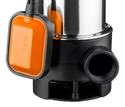Szennyvízszivattyú, INOX ház, 1100W, 18000L/óra