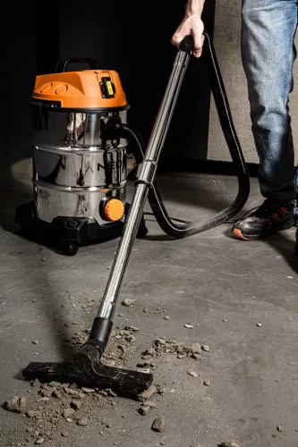 Száraz/vizes ipari porszívó, 1400W/18KPA, 30L INOX tartály, gépcsatlakozó aljzat, komplett tartozékszett