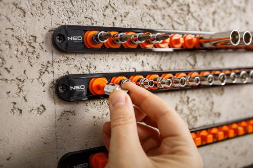 Dugókulcs tartósín készlet, 1/4", 3/8", 1/2", 6db