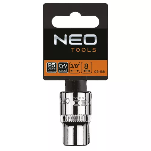 Dugókulcs 8mm, 3/8", hatlapú
