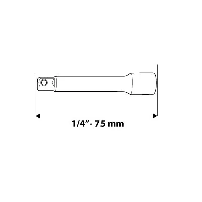 Toldószár 1/4", 75mm