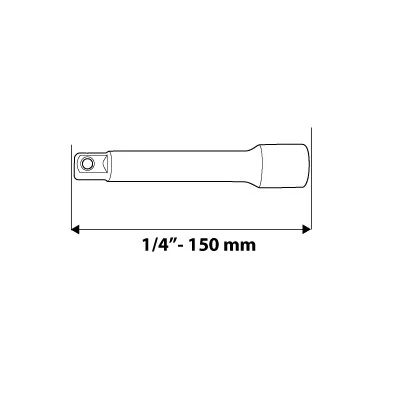 Toldószár 1/4", 150mm