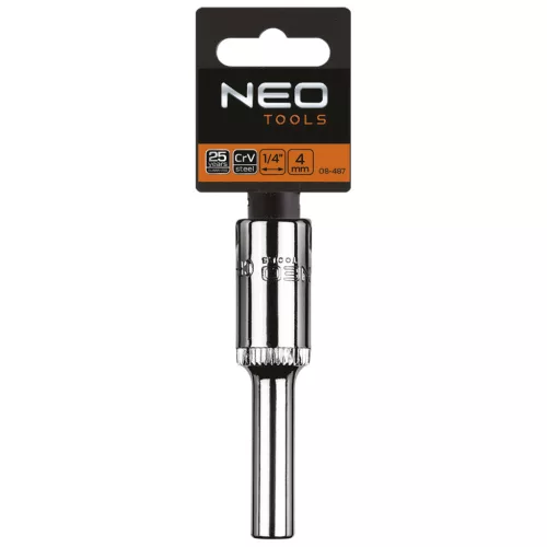 Dugókulcs 4mm, 1/4", hosszú hatlapú, min. rendelés: 3db