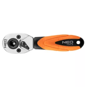   Racsnis kulcs 1/4", bitekhez, kétoldalú, 105mm, 72fog, DIN3122