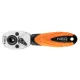 Racsnis kulcs 1/4", bitekhez, kétoldalú, 105mm, 72fog, DIN3122