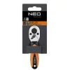 Racsnis kulcs 1/4", bitekhez, 105mm, 48fog, DIN3122