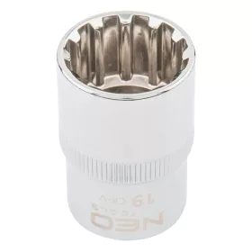 Dugókulcs 19mm, 1/2", spline, min. rendelés: 3db