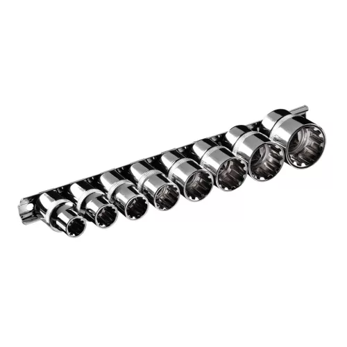 Dugókulcskészlet 1/2" spline, 8db