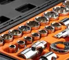 Dugókulcskészlet 1/2", 90 fogas racsni, 23db