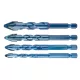 Univerzális keményfémlapkás fúrókészlet, 1/4" hatszög szárral, 6,8,10,12mm, 4db