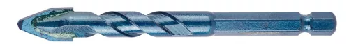 Univerzális keményfémlapkás fúrókészlet, 1/4" hatszög szárral, 6,8,10,12mm, 4db