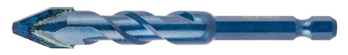 Univerzális keményfémlapkás fúrókészlet, 1/4" hatszög szárral, 6,8,10,12mm, 4db