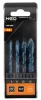 Univerzális keményfémlapkás fúrókészlet, 1/4" hatszög szárral, 6,8,10,12mm, 4db