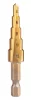 Lépcsős fúrókészlet, HSS-Titán, 3-20mm, hatszög szárral, 3db