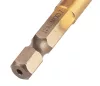 Gépi menetfúró, 2az1-ben előfúró éllel, HSS-Titán, M4x0.7mm, hatszög szárral