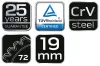 Racsnis csillag-villáskulcs 19mm