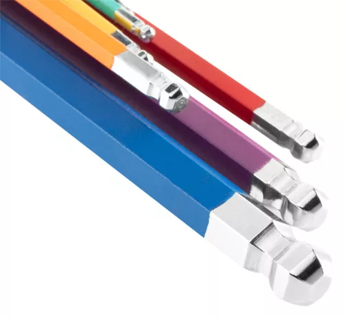 Imbuszkulcs készlet 9db hosszú 1.5-10mm, színes
