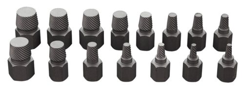Törtcsavar-kihajtó készlet, 1/2", 3-14mm, M6-M24, 15db
