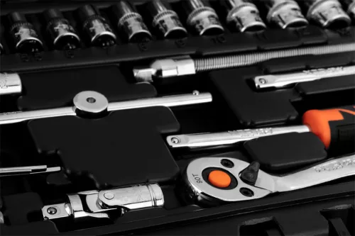 Dugókulcskészlet 1/4", 46db