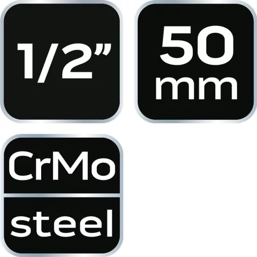 Hosszabító szár ütvecsavarozókhoz 1/2" 50mm