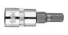 Imbusz dugókulcs 1/4" H5, 37mm, min. rendelés: 5db