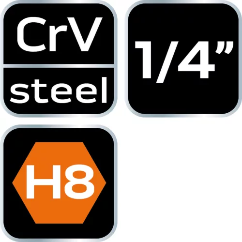 Imbusz dugókulcs 1/4" H8, 87mm, min. rendelés: 3db