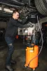 Mobil olajleeresztő készülék, gravitációs, leeresztő tál 10L, gyűjtőtartály 70L