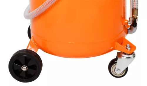 Mobil olajleeresztő készülék, gravitációs, leeresztő tál 10L, gyűjtőtartály 70L
