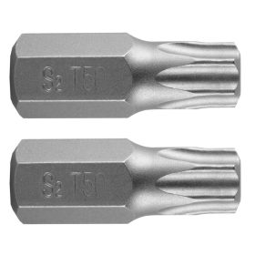 Torx bit, 3/8", T50x30mm, S2, 2db, min. rendelés: 5cs