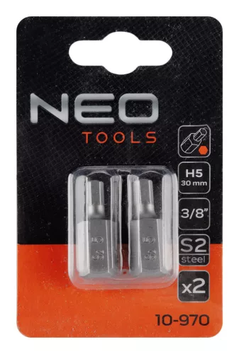 Imbusz bit, 3/8", 5x30mm, S2, 2db, min. rendelés: 3cs
