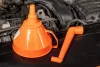 Tölcsér 160mm, 1.2L, hajlított kifolyóval, polietilén