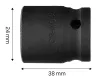 Gépi dugókulcs 1/2", 24mm, CRMO